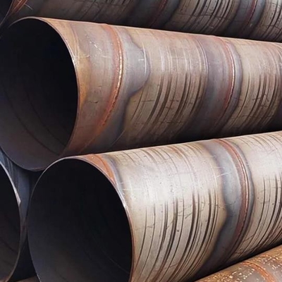Tubería de acero soldada con autógena espiral del carbono de SSAW 6m m - 20m m para la tubería de petróleo y de gas
