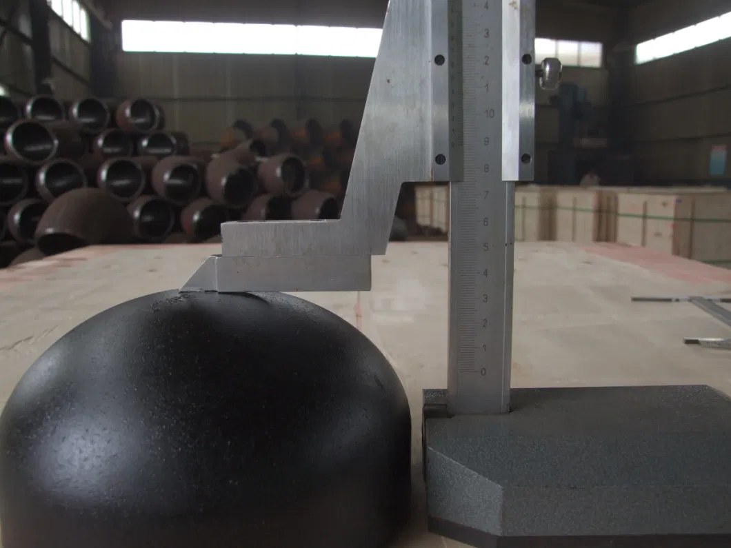 casquillo de extremo de acero inoxidable de la tapa del cuenco de 3m m para que tubo suelde con autógena las colocaciones de la tubería de acero del carbono