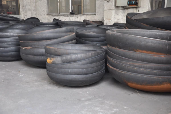 casquillo de extremo de acero inoxidable de la tapa del cuenco de 3m m para que tubo suelde con autógena las colocaciones de la tubería de acero del carbono